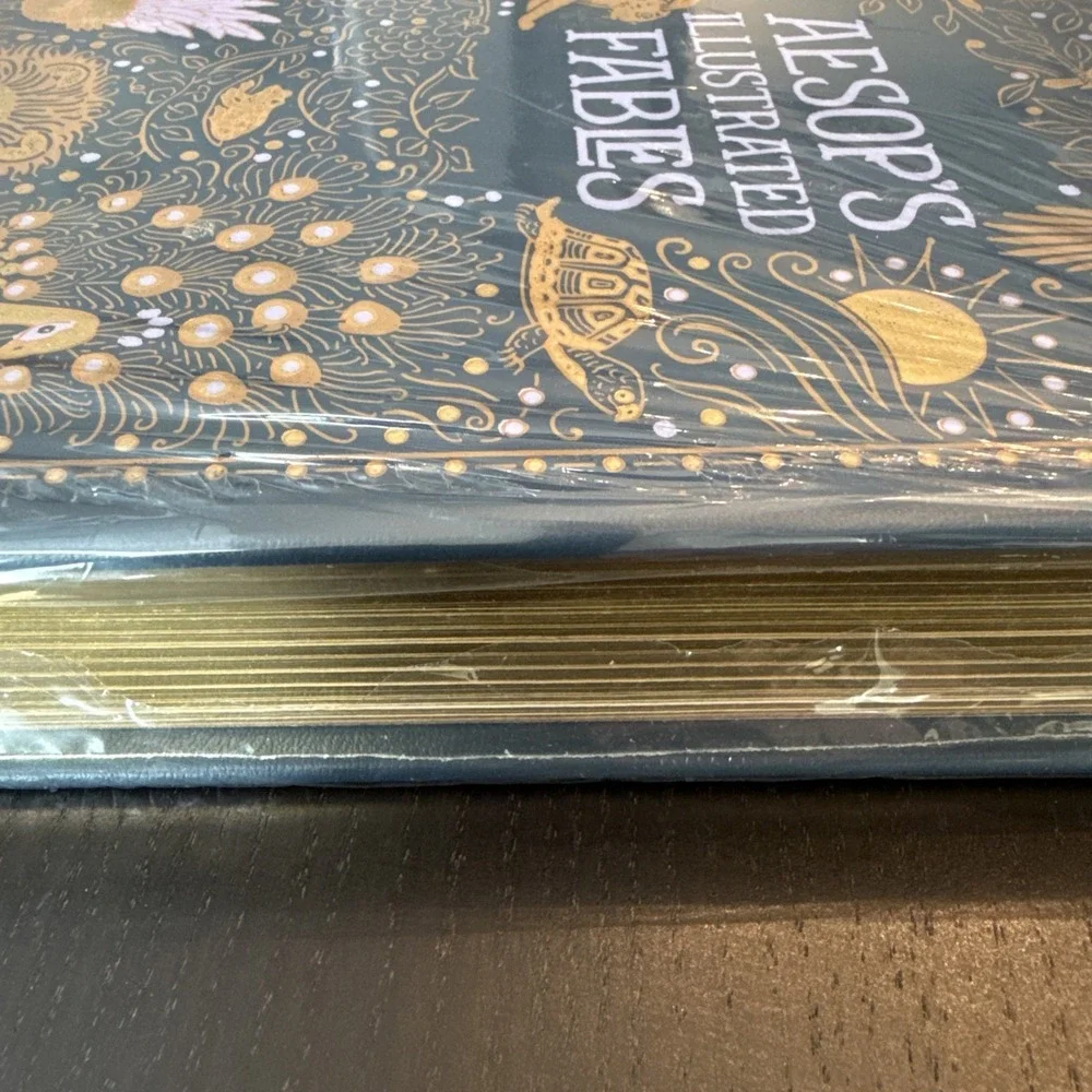AESOPS ILLUSTRATED FABLES by Aesop Leather Bound Barnes & Noble NEW Sealed